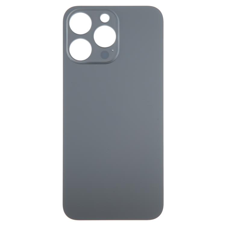 Apple iPhone 15 Pro - Battery Cover + Adhesive Large Hole Black Titanium HQ OEM with Logo Apple iPhone 15 Pro - Battery Cover + Adhesive Large Hole Black Titanium HQ OEM with Logo