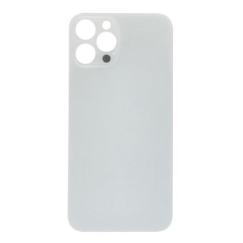 Apple iPhone 12 Pro Max - Battery cover Large Hole Silver OEM with Logo