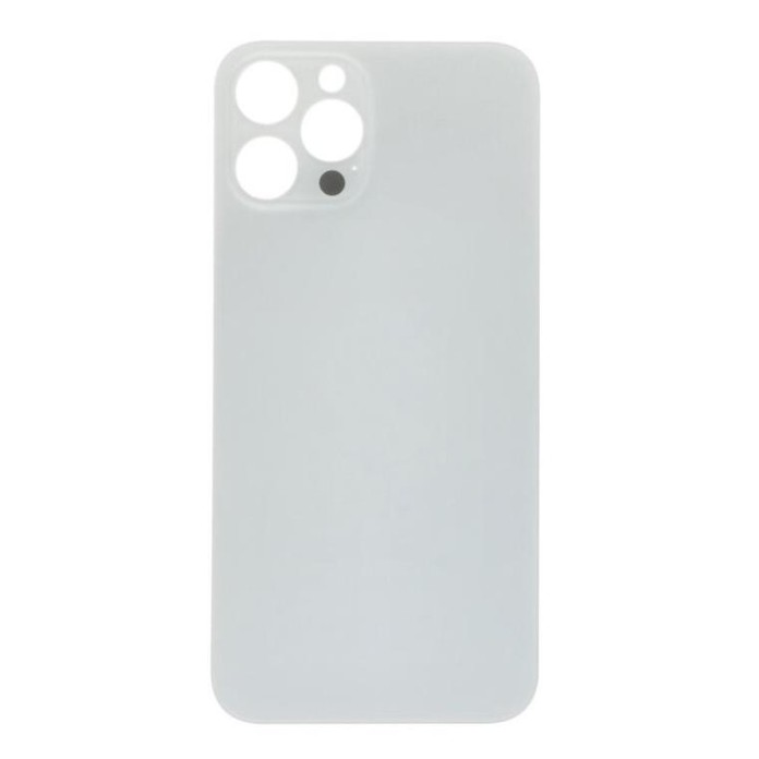 Apple iPhone 12 Pro Max - Battery cover Large Hole Silver OEM with Logo