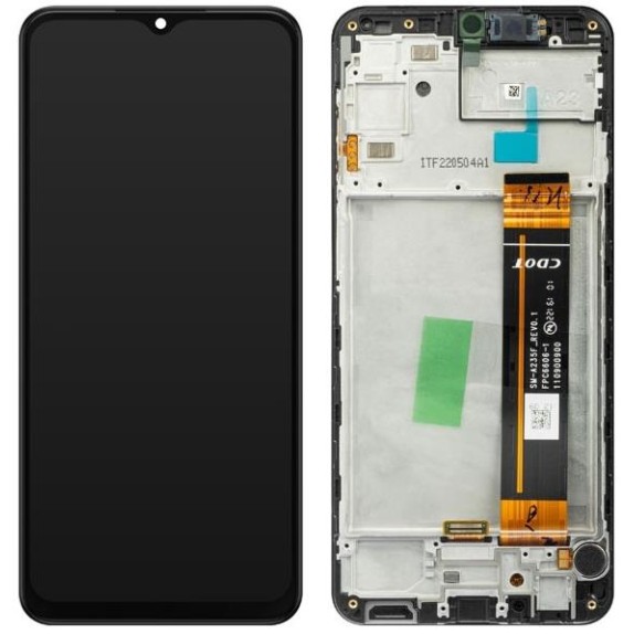 Samsung A235F Galaxy A23 4G - LCD Touch Black with Frame Original GH82-28563A/28657A Service Pack