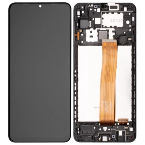 Samsung A125F Galaxy A12 - Original LCD Touch Black with Frame GH82-24491A/24490A Service Pack