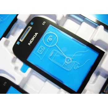 NOKIA E75 - Window Lens Silver Black Original