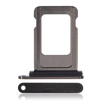 Apple iPhone 15 Pro / 15 Pro Max - Single Sim Card Tray Black Titanium Original Apple iPhone 15 Pro / 15 Pro Max - Single Sim Card Tray Black Titanium Original