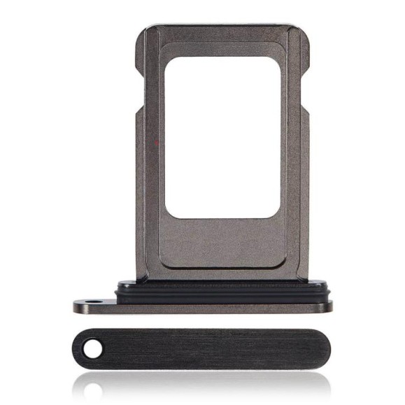 Apple iPhone 15 Pro / 15 Pro Max - Single Sim Card Tray Black Titanium Original Apple iPhone 15 Pro / 15 Pro Max - Single Sim Card Tray Black Titanium Original