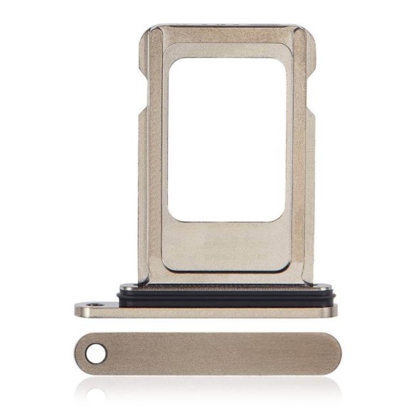 Apple iPhone 15 Pro / 15 Pro Max - Single Sim Card Tray Natural Titanium Original