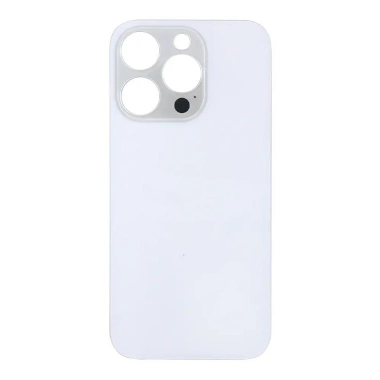 Apple iPhone 14 Pro - Battery Cover Large Hole Version White OEM with Logo