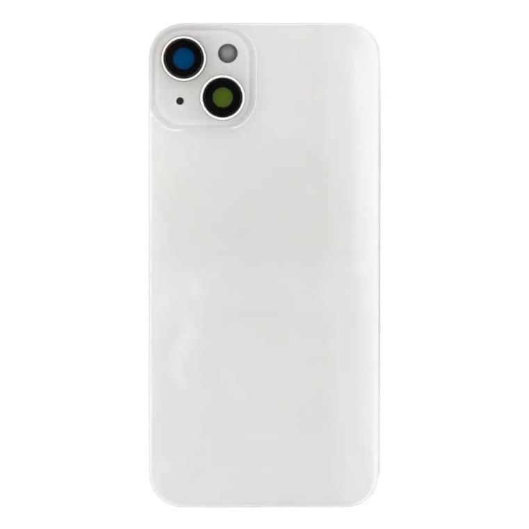 Apple iPhone 14 Plus - Battery Cover Large Hole + Lens + Magsafe White OEM with Logo
