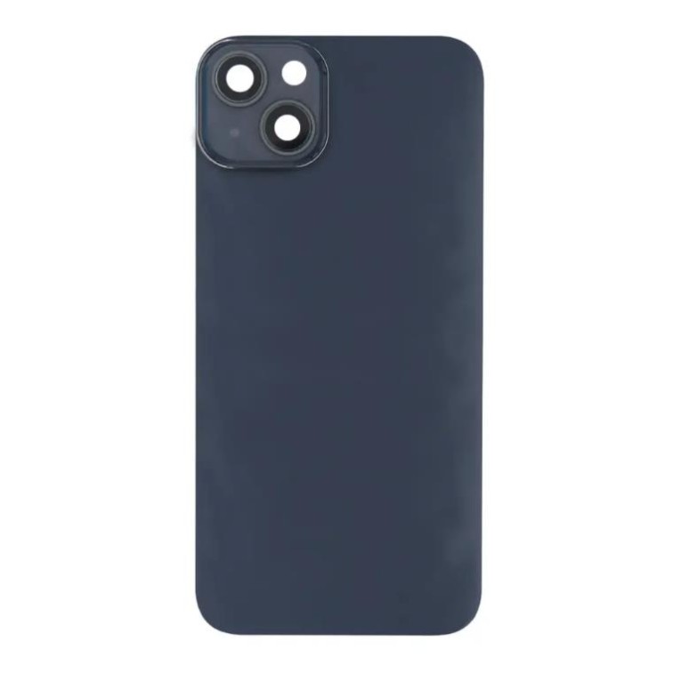Apple iPhone 14 Plus - Battery cover Large Hole + Lens + Magsafe Black OEM with Logo