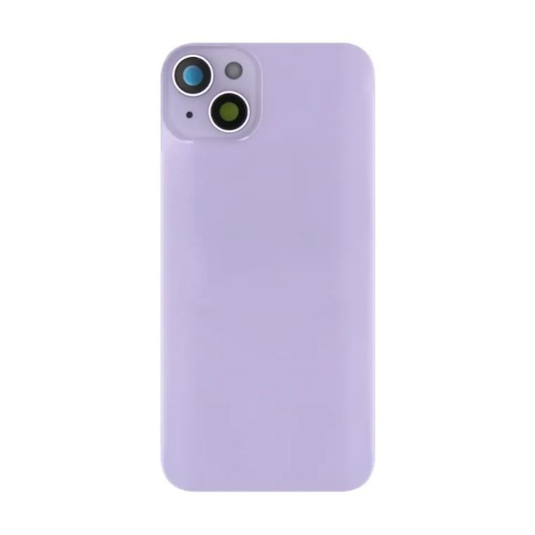 Apple iPhone 14 - Battery Cover Large Hole + Lens + Magsafe Purple OEM with Logo