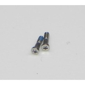 APPLE iPhone 5 - Screw Set 2pcs Bottom Screws Pentalobe (Silver) Original