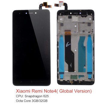 Οθόνη με μηχανισμό αφής και Πλαίσιο LCD SCREEN Xiaomi Redmi Note 4X Black