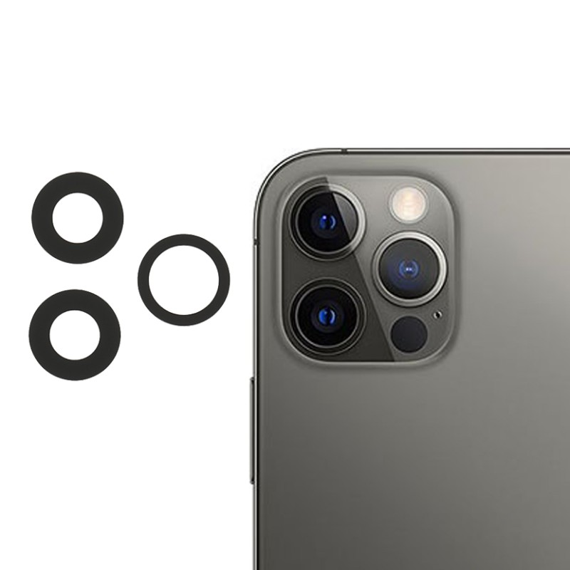 Τζαμάκι Κάμερας Μαύρο για iPhone 12 Pro