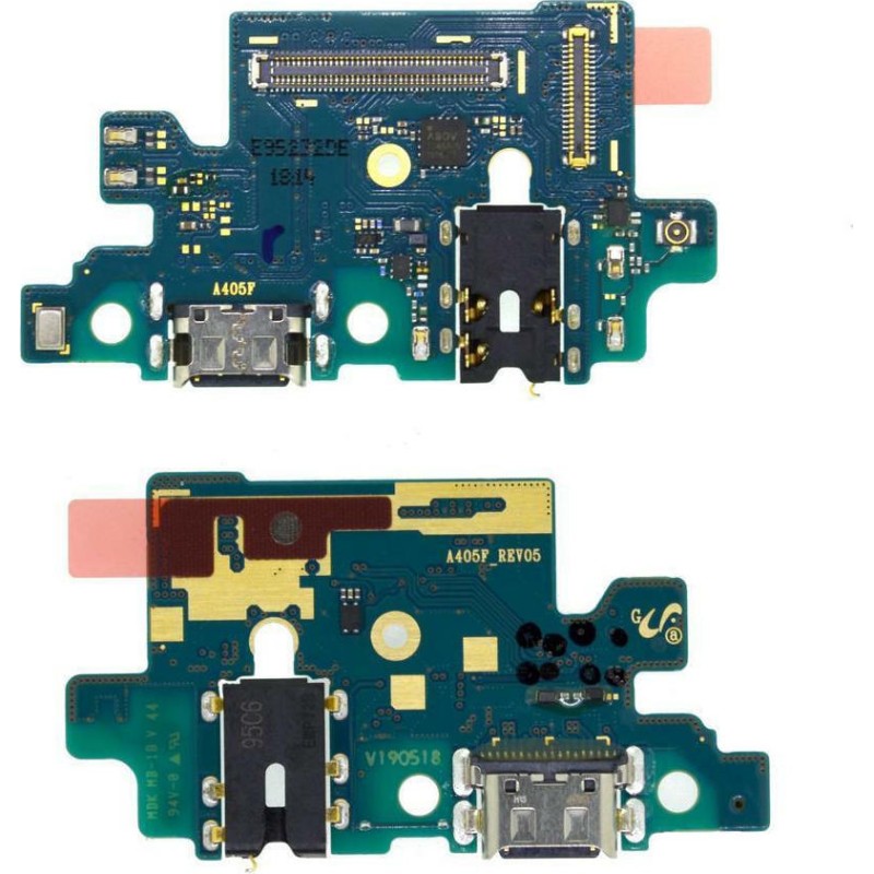 Επαφή Φόρτισης Samsung SM-A405F Galaxy A40 με Μικρόφωνο και Επαφή Ακουστικών